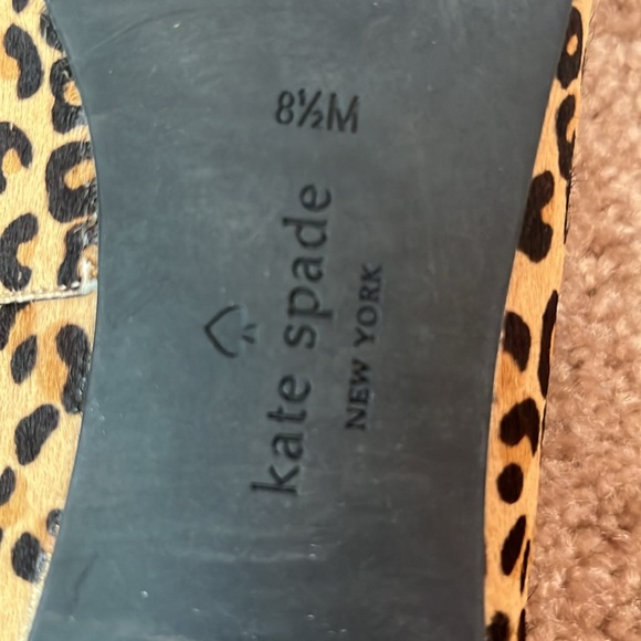 Kate Spade Norah Leopard Bow Pointy Flats - Picture 8 of 8